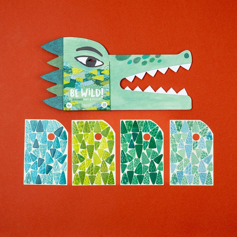 crocodile mask and stickers
